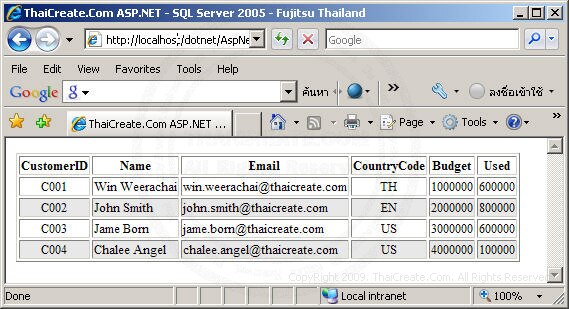 ASP.NET & SQL Server 2005