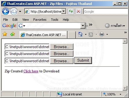 ASP.NET Zip