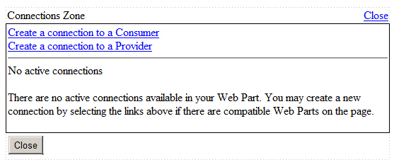 ASP.NET ConnectionsZone