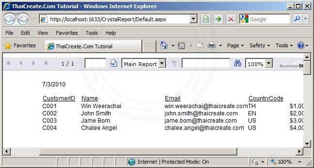 ASP.NET & CrystalReportSource