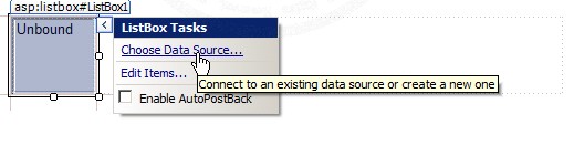 ASP.NET & AccessDataSource and Listbox