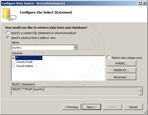 ASP.NET & AccessDataSource and Listbox