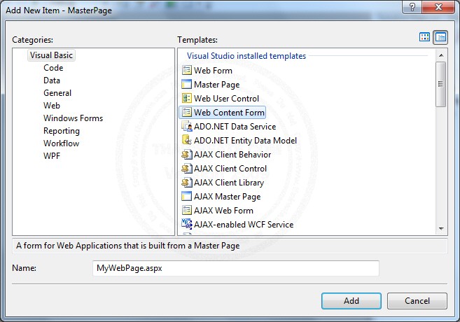 ASP.NET & Master Page