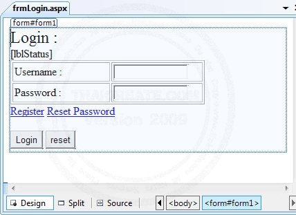 ASP.NET Register/Login/Reset Password/Update Profile