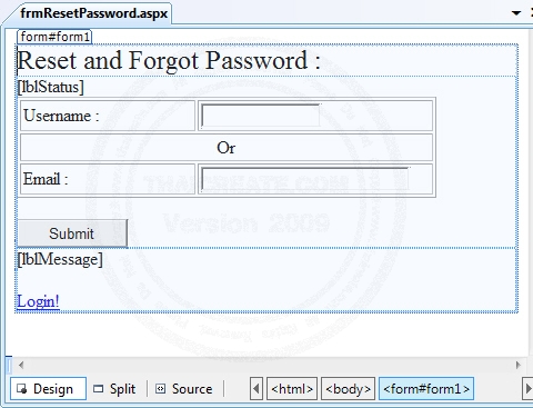 ASP.NET Register/Login/Reset Password/Update Profile ASP.NET Register/Login/Reset Password/Update Profile