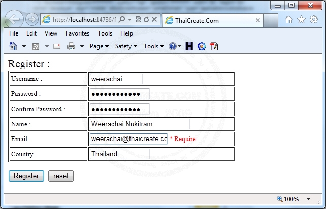ASP.NET Register/Login/Reset Password/Update Profile ASP.NET Register/Login/Reset Password/Update Profile