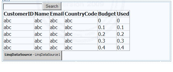 ASP.NET QueryExtender