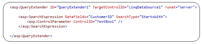 ASP.NET QueryExtender