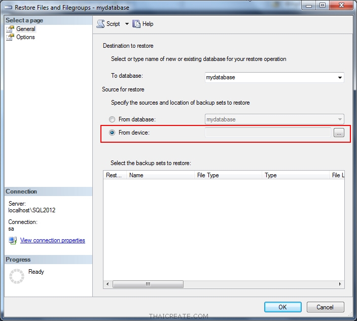 การ Backup และ Restore ฐานข้อมูล SQL Server Database อย่างถูกวิธี ...