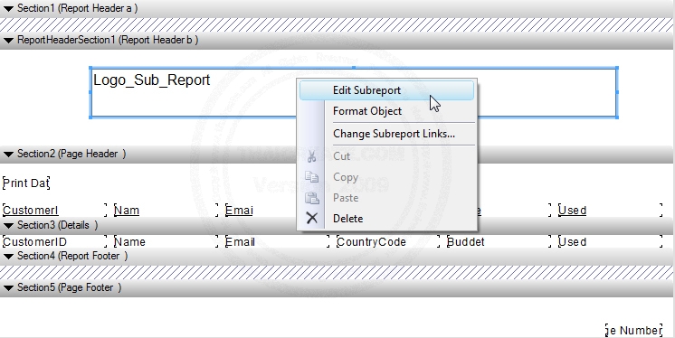 Crystal Report Sub Report Crystal Report Sub Report