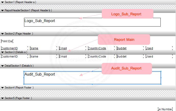 Crystal Report Sub Report