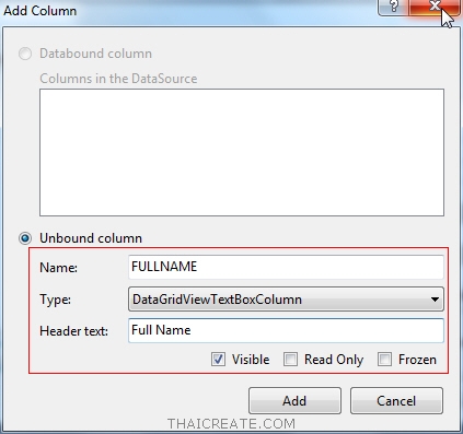 DataGridView Custom Column Header