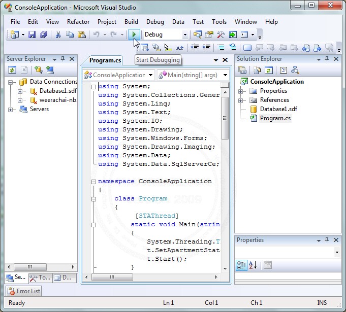 .NET Console Application เขียนโปรแกรมบน Console Application ด้วย .NET ...
