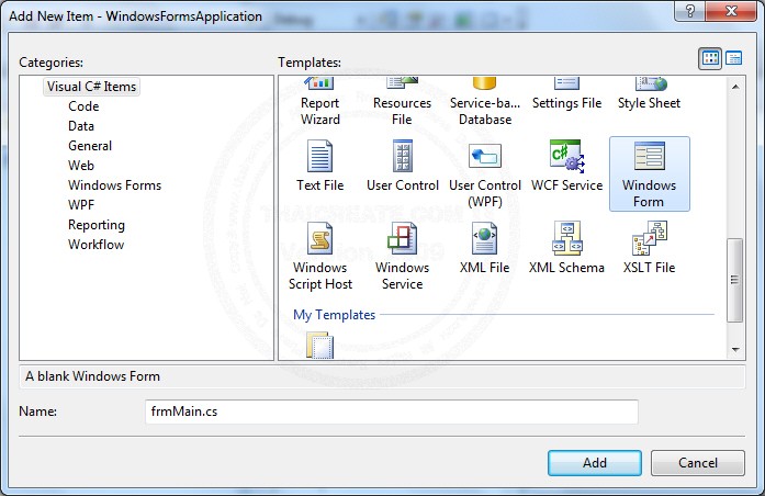 .NET Windows Form Application .NET Windows Form Application