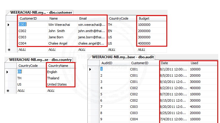 Crystal Report Join table