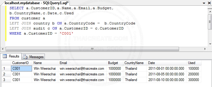 Crystal Report Join table Crystal Report Join table