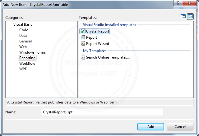 Crystal Report Join table Crystal Report Join table