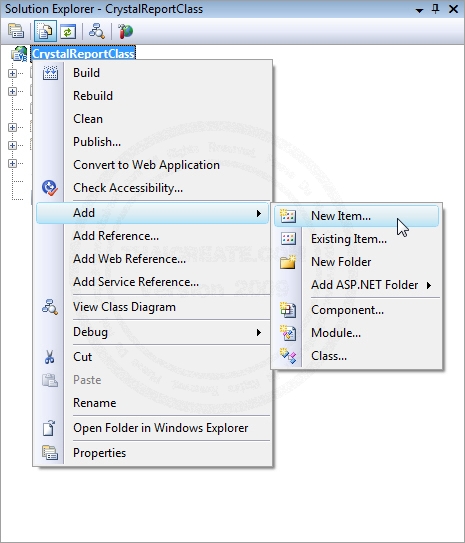 Crystal Report Class .NET