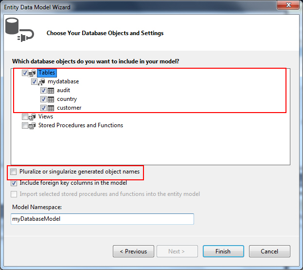 Entity Framework MySQL Database