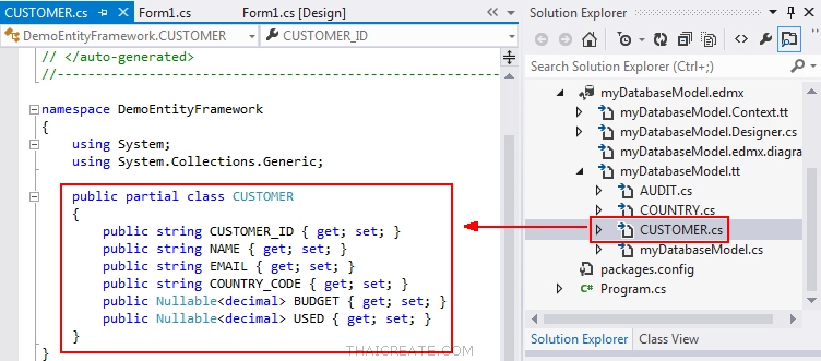 Entity Framework  DataSource Control