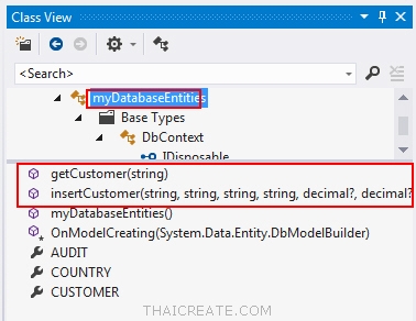 Entity and Stored Procedure