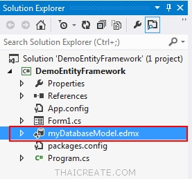 สร้าง Entity Framework เพื่อติดต่อกับ Database การสร้าง Model Entities ...