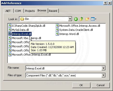 ASP.NET Config Excel (Excel Application)