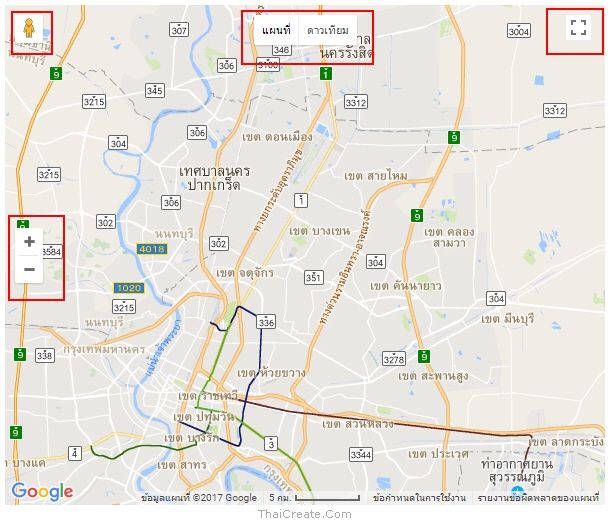 Google Maps API Controls