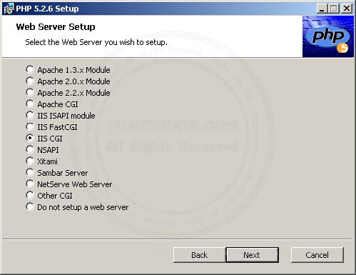 PHP Install for Windows (With IIS 5,6)