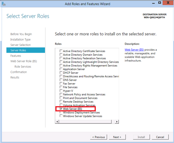 ASP.NET - IIS8 Windows Server 2012