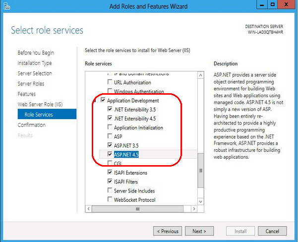 ASP.NET - IIS8 Windows Server 2012