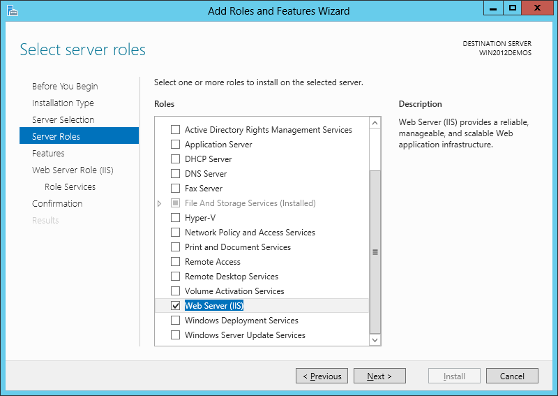 ASP Classic - IIS8 Windows Server 2012