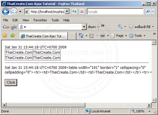 Ajax innerHTML & InnerText