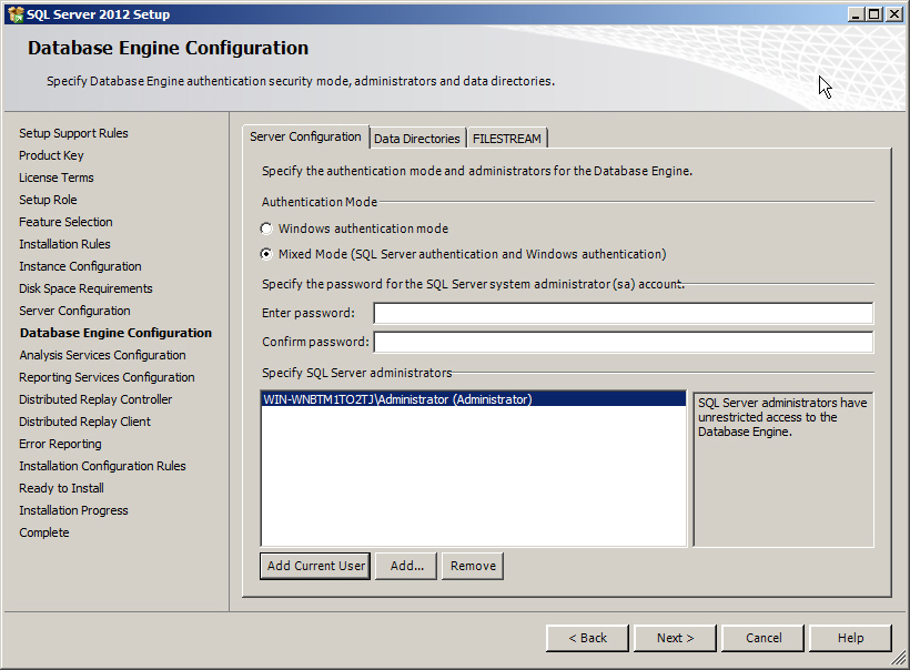 SQL Server 2012 Installation (Part 2)