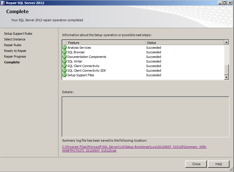 Install SQL Server 2012
