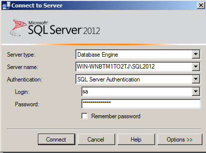 SQL Server 2012 Export & Backup