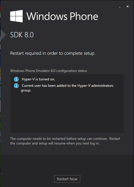 Download Install Windows Phone 8 SDK 