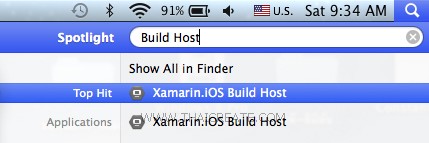 Xamarin Build Host Mac for Visual Studio 