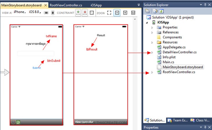 Xamarin.iOS Visual Studio Segue Xamarin.iOS Visual Studio Segue