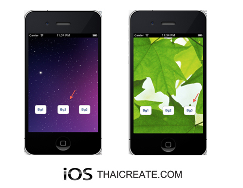 iOS/iPhone Background Colors and Background Image Example 