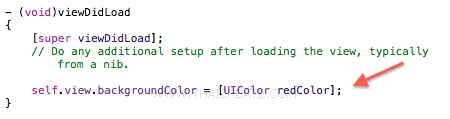 iOS/iPhone Background Colors and Background Image Example 