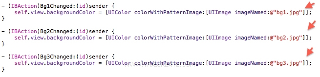 iOS/iPhone Background Colors and Background Image Example 