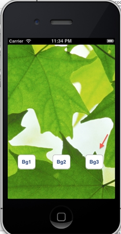 iOS/iPhone Background Colors and Background Image Example 