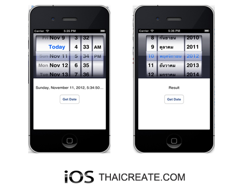 iOS/iPhone Date Picker (UIDatePicker) Example (iPhone,iPad)