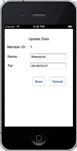 iOS/iPhone Edit Update Data on Web Server (URL,Website)