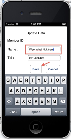 iOS/iPhone Edit Update Data on Web Server (URL,Website)