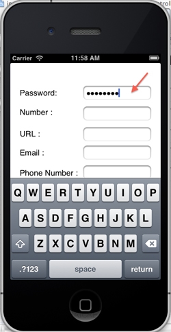 iOS/iPhone Hide Input Keyboard and Validate Text Field 