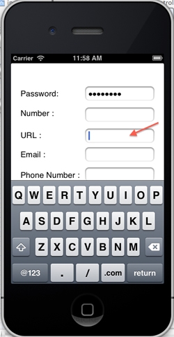 iOS/iPhone Hide Input Keyboard and Validate Text Field 