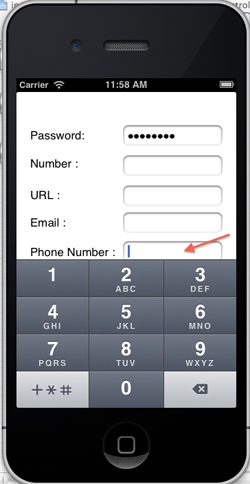 iOS/iPhone Hide Input Keyboard and Validate Text Field 