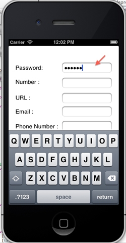 iOS/iPhone Hide Input Keyboard and Validate Text Field 